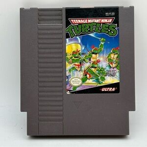 1985 Nintendo NES Teenage Mutant Ninja Turtles Game Only Japan Tested & Working